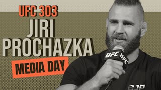 Jiri Prochazka UFC 303 full media day interview [upl. by Ahsitniuq]