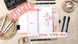 APRIL PLAN WITH ME  April 2022 Bullet Journal Setup  April Bullet Journal Minimal and Easy PWM [upl. by Juno]