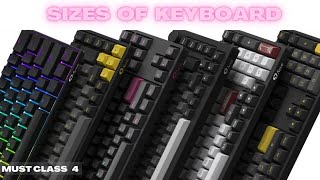 Sizes of Keyboards Explaination  Mastering the Keyboard Class 4 [upl. by Nerot]