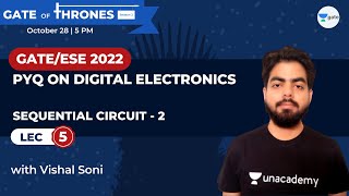 PYQ on Sequential Circuit  2  Lec 5  Digital Electronics  GATE 2022  Vishal Soni [upl. by Laundes922]