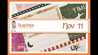 wk 46 ll Teacher planner used as personal tracker ll plan with me pwm [upl. by Suedama]