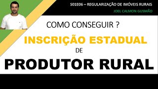 Inscrição Estadual de Produtor Rural  Como Conseguir S01E06 [upl. by Enail693]