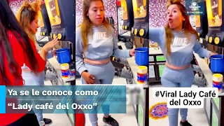 Mujer lleva olla al Oxxo para llenarla con café y se viraliza [upl. by Nalek229]