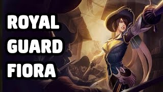 ROYAL GUARD FIORA SKIN SPOTLIGHT  LEAGUE OF LEGENDS [upl. by Doownel]