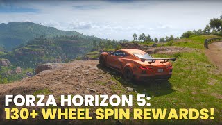 FORZA HORIZON 5 130 Wheel Spin rewards GOLIATH AFK [upl. by Laikeze195]