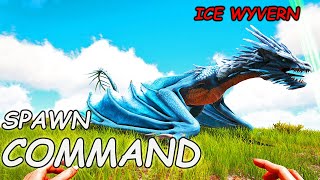 Ice Wyvern ARK Spawn COMMAND  How To Summon ICE WYVERN Ark CODE 2023 [upl. by Hajed]