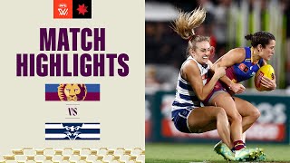 Brisbane v Geelong Highlights  2023 NAB AFLW Finals [upl. by Nylacaj]