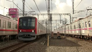 【5倍速】平日朝の東武スカイツリーライン新越谷駅（字幕入り） [upl. by Eudosia188]