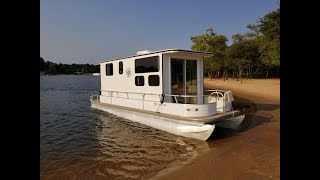 Pontoon Houseboat Build shanty boat New Details Added Episode 1 of 8 [upl. by Gnep599]