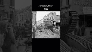 Then and Now Pictures From DDay in Normandy Part 3 history ww2 usa france [upl. by Ahseinad]