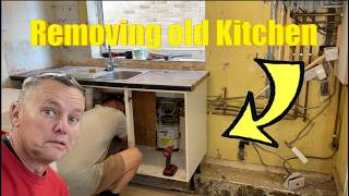 Fitting A New Kitchen Part 1 RIPPING OUT THE OLD ONE [upl. by Derfliw]