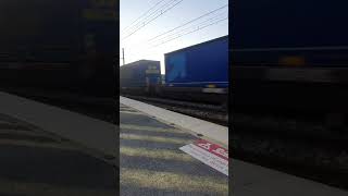 Train de marchandises en gare de Vic Mireval [upl. by Audette]