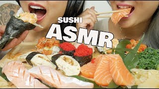 ASMR SUSHI EATING SOUNDS NO TALKING  SASASMR [upl. by Mariejeanne]