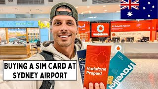 Buying a Sim Card for Australia at Sydney Airport [upl. by Zuzana]