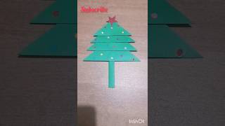 DIY Paper Christmas Tree Christmas Craft Paper Craft [upl. by Checani]