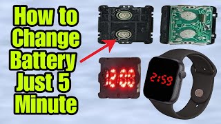 led watch ka battery kaise change kare  Led Watch Battery replacementled watch repair [upl. by Ploch]