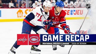 Capitals  Canadiens 1021  NHL Highlights 2023 [upl. by Ydur38]