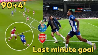 Galenos last minute goal for Porto vs Arsenal [upl. by Fornof]