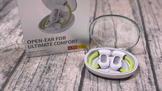 Baseus Eli Sport 1 Open Ear Headphones  These Blew Me Away [upl. by Ahsemit]