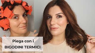 COME fare la PIEGA a casa con i BIGODINI TERMICI  Federica Effe [upl. by Aleyak]