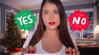 ASMR  Asking You 50 “Yes or No” Christmas Questions [upl. by Sansone]