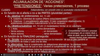 Lec23 Acumulación de pretensiones umh1434 201516 [upl. by Annaeerb]