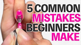 Five Common Mistakes Gel Nail Beginners Make💅Gel Polish【ASKA NAILS】 [upl. by Anikal]