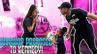 WOOWOP PROPOSED TO KENNEDY IN FRONT OF DDG [upl. by Ishmael]