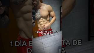 Un Día en mi Dieta de Descarga a 4 semanas de Competir 🥗⚔️ fitness rutina dieta viral foryou [upl. by Debarath]