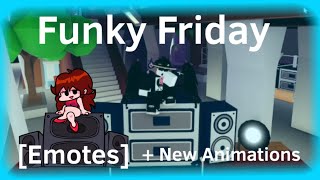 Funky Friday “Emotes” Update  New Animations [upl. by Ecinue]