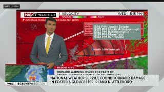 Tornado damage found in North Attleboro multiple Rhode Island towns [upl. by Onirotciv]