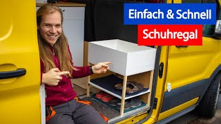 So baust du dir ein DIY Schuhregal für deinen Camper [upl. by Notnil]