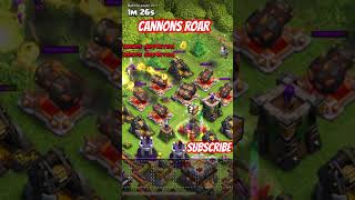 CANONS FIRE VS ARCHERS clashofclans th14easy3starwiththisarmy coc [upl. by Enimisaj288]