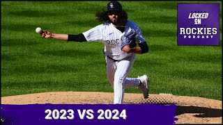 Comparing the spring lineups of the 2023 and 2024 Colorado Rockies [upl. by Ydassac]