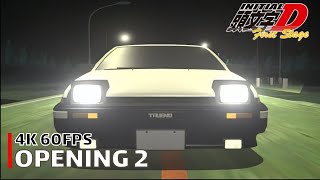 Initial D  Opening 2 4K 60FPS  Creditless  CC [upl. by Mueller247]