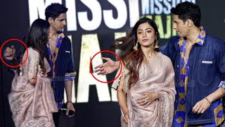 Sidharth Malhotra and Rashmika Mandanna UNSEEN MOMENT  Mission Majnu  Trailer Launch [upl. by Latashia]