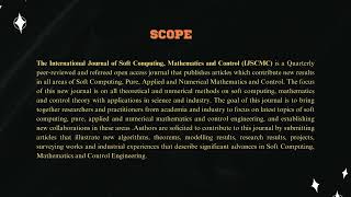 International Journal of Soft Computing Mathematics and Control IJSCMC [upl. by Ylrebmi682]