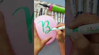 Balão personalizado comofazerlettering baloespersonalizados [upl. by Froemming]