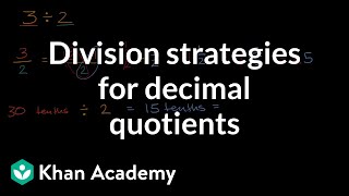 Division strategies for decimal quotients [upl. by Jordana]