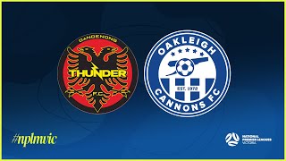 2024 NPLMVIC Oakleigh Cannons v Dandenong Thunder [upl. by Teressa]