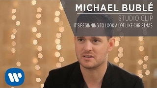 Michael Bublé  Its Beginning To Look A Lot Like Christmas Studio Clip [upl. by Atwahs]