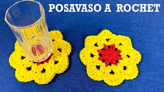 PASO A PASO PARA TEJER POSAVASOS A CROCHET [upl. by Aissenav]