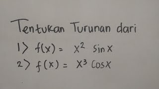 Turunan Fungsi TRIGONOMETRI Bentuk fx  UV  Matematika SMA [upl. by Fabiolas]