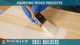 How To Apply A Painted Finish On Wood  Wood Finish Recipe 6  Rockler Skill Builders [upl. by Bordie]