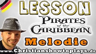 ★Pirates of the CaribbeanHe is a Pirate  E Gitarren Tutorial Deutsch TabsOverhead Cam★ [upl. by Oirevlis]