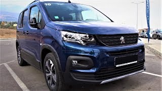 2022 Peugeot Rifter GT Line Demonstration Interior Exterior Walkaround  Premium Test Drive Sofia [upl. by Luemas]