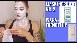 Maskenprojekt 2  Isana Totes Meer Gesichtsmaske amp Trend it Up Handmaske  Miranda Carat [upl. by Venus698]