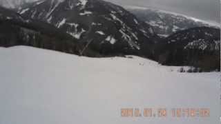 Extreme Ski Austria Goldeck 1275 kmh speed [upl. by Yrot]