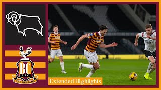 EXTENDED HIGHLIGHTS Derby County v Bradford City [upl. by Dottie]