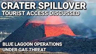 Volcano Spillover Tourist Access to the Eruption and Blue Lagoon closures 🌋 Volcano Update 1204 [upl. by O'Donoghue]